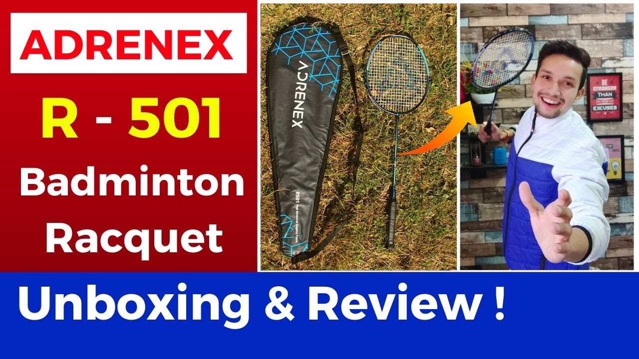 Adrenex by Flipkart R501 Full Graphite Badminton Racquet UNBOXING and REVIEW Adrenex R501 Racket