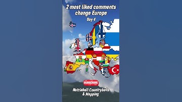 2 most liked comments change Europe | Day 4 (Nutriaball)  #viral #shorts #mapping