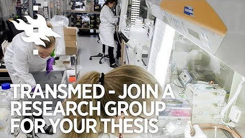 TRANSMED - Join a research group for your thesis | University of Helsinki