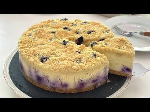 Blueberry Crumble Cheesecake 蓝莓奶酥芝士蛋糕