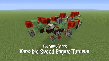 MInecraft: 2 Speed Engine Flying Machine Tutorial | Variable Speed Engine | Java 1.15.2+