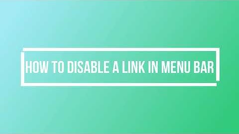 How to Disable a Link from Menu Bar in Wordpress Website | Wordpress Tutorials | Make You Visible