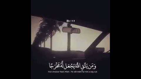 استوريات انستا دينيه حالات واتس اب قران كريم/ ومن يتقي الله يجعله مخرجا💙🍃