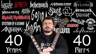 A History of Metal Guitar Riffs - 40 years, 40 Riffs
