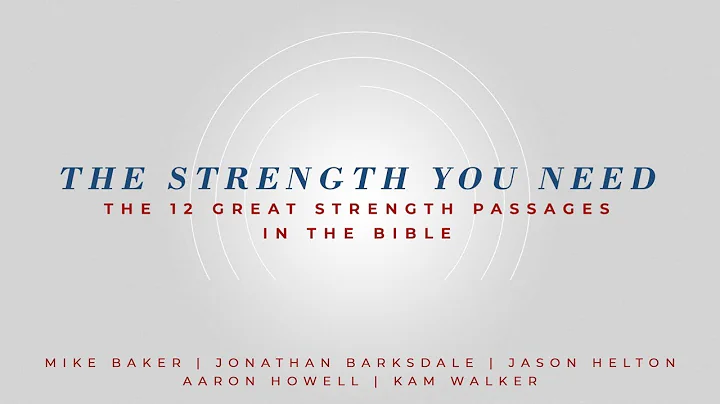 The Strength You Need | Aaron Howell | December 14...