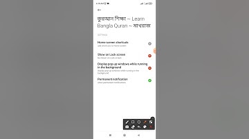 How to fix quran study app show on lock screen