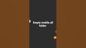 delete mobile all empty folder