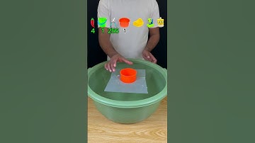 Probeer eens te raden hoeveel tissuepapier er nodig was! #bevredigend #experiment #asmr #water #t...