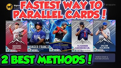 FASTEST WAY TO PARALLEL CARDS IN MLB THE SHOW 21 BEST WAY TO PARALLEL DIAMOND DYANSTY RANKED SEASONS
