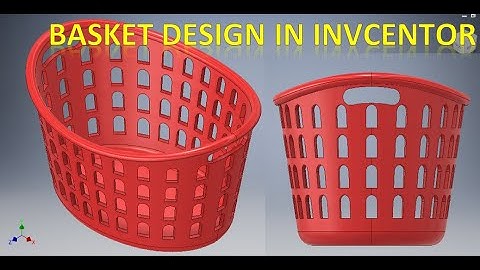 Basket Design in Autodesk Inventor || 3d Cad in Inventor || Inventor Drawings tutorials || 3d Draw