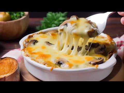 Video: Julienne s houbami a kuřecím masem - klasický recept v troubě s