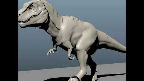 How to make T rex in maya