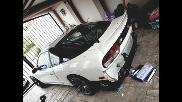 240sx S13 - Rocket Bunny diffuser / wing install