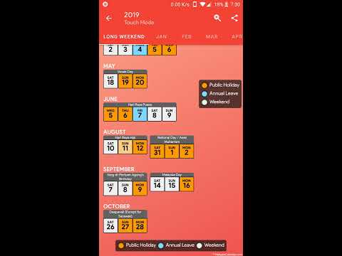 تقويم ماليزيا - Calendar2U