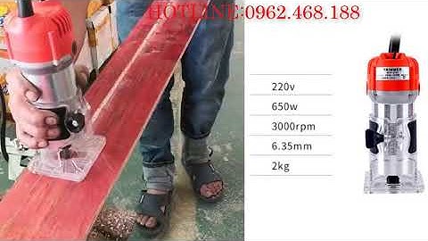 Máy phay xẻ rãnh gỗ công suất lớn