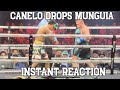 Canelo drops munguia does he beat david benavidez instant reaction