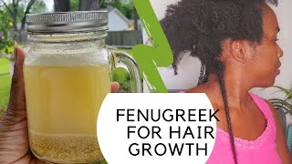 FENUGREEK HAIR RINSE FOR FASTER HAIR GROWTH