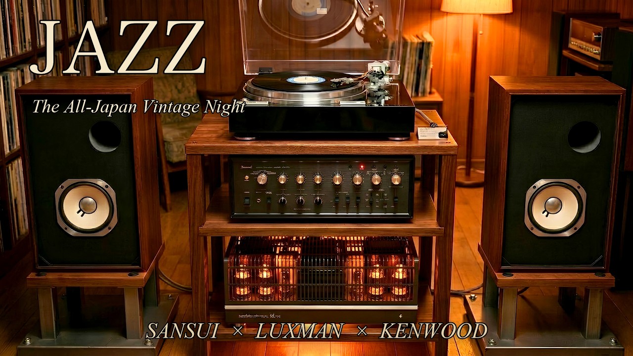 SANSUI AU-999 × LUXMAN MQ68C] Warm Tube Jazz for Late-Night