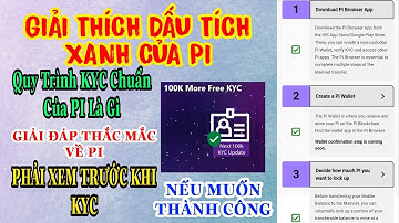 DẤU TÍCH XANH PI NETWORK LÀ GÌ VÀ NHỮNG YÊU CẦU PHẢI THỰC HIỆN TRƯỚC KYC | Kiếm Tiền