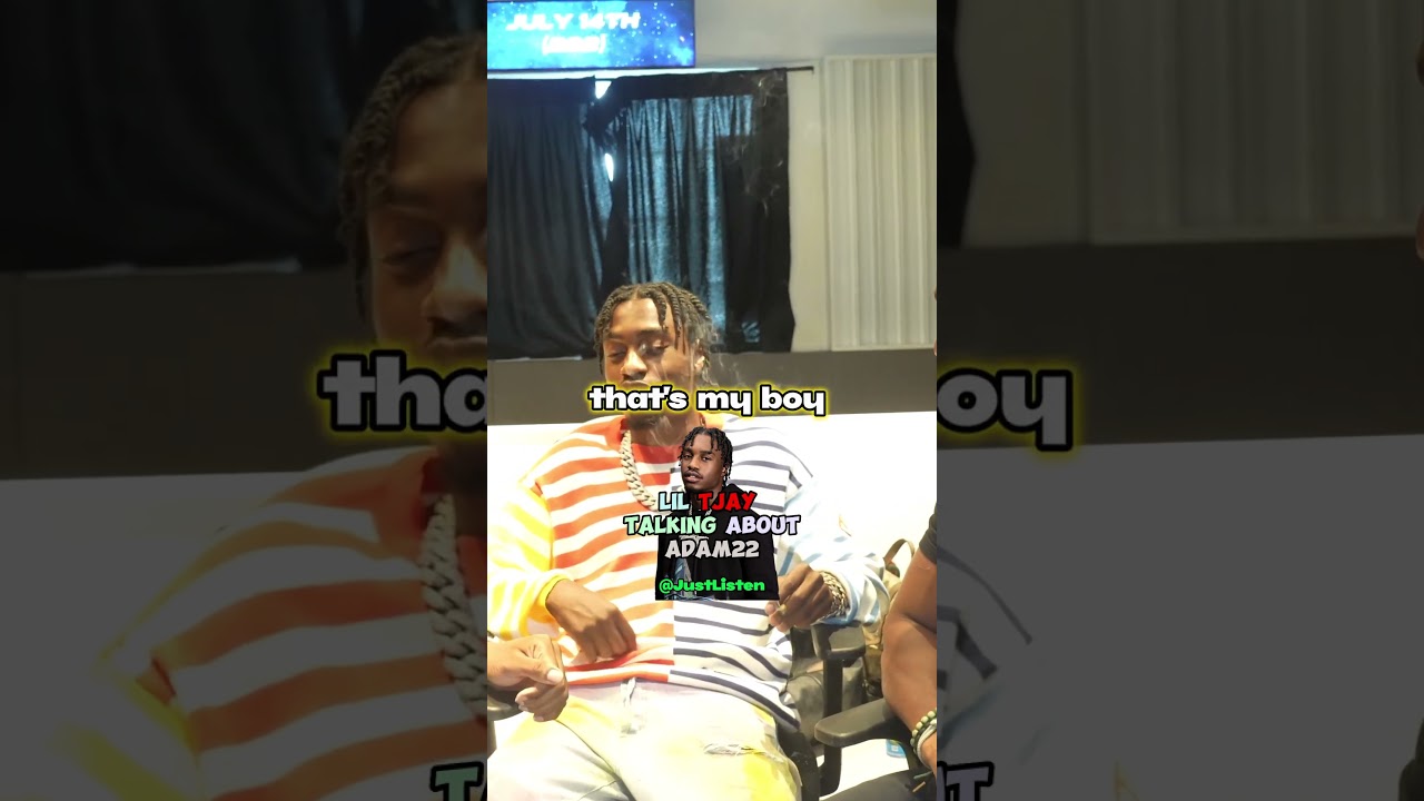 LIL TJAY TELLING WHAT HE THINKING ABOUT ADAM22 😂😂😂 #liltjay #adam #rap #rapper #fyp #edit