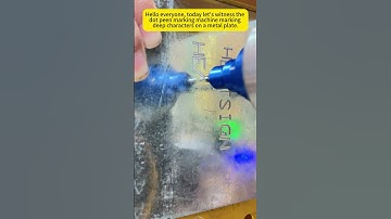 Deep & Permanent Metal Engraving with Dot Peen Marking Machine 🔩🔥