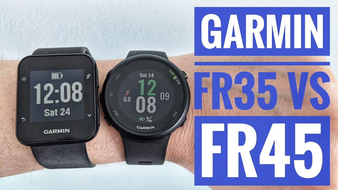 Øl bekymring Dyrke motion Garmin Forerunner 35 vs Forerunner 45 42mm Visual Comparison #shorts #gps  #fitness #cycling #running - YouTube