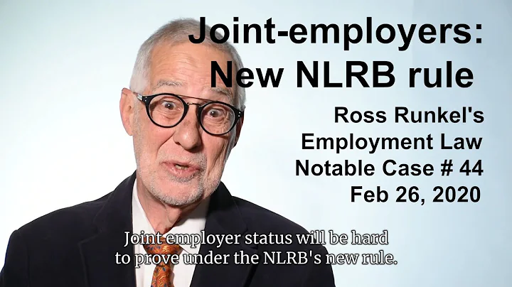 Joint-employer NLRB rule