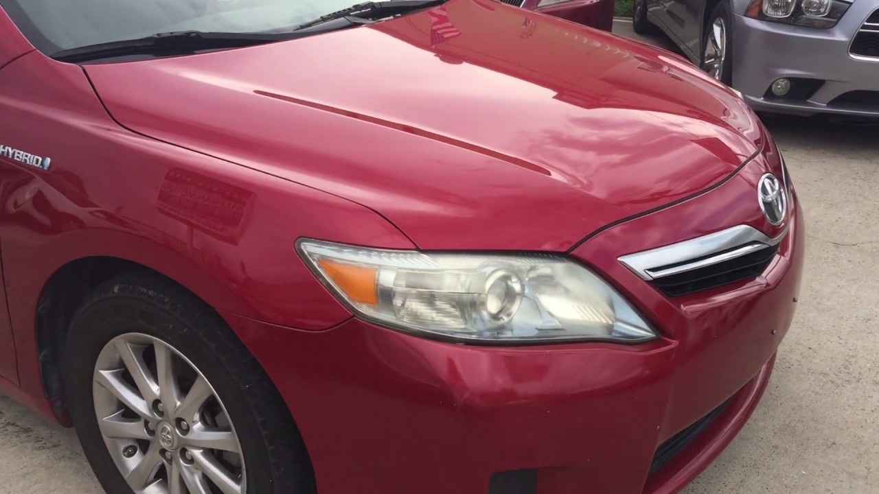 2010 Toyota Camry Hybrid Red - YouTube