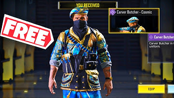 HOW TO GET FREE EPIC CARVER BUTCHER COSMIC CHARACTER SKIN IN COD MOBILE SEASON 7 2025 FREE IN CODM