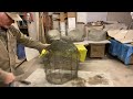 Make fake rock with cement  rebar and lath