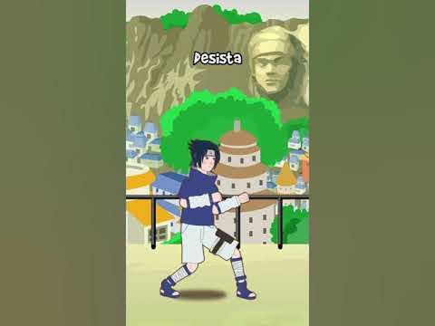 Mongo e Drongo com Naruto, Sasuke e Sakura em Konoha - desenho animado 