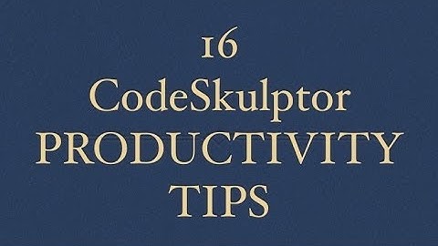 CodeSkulptor Master Class