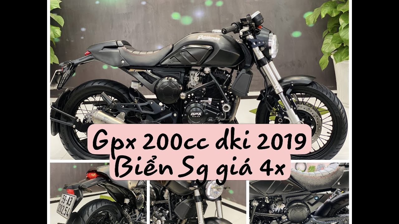 4x = em200cc biển Sg dki 2019 . Gpx gentleman màu đen siêu đẹpThi Motor ...