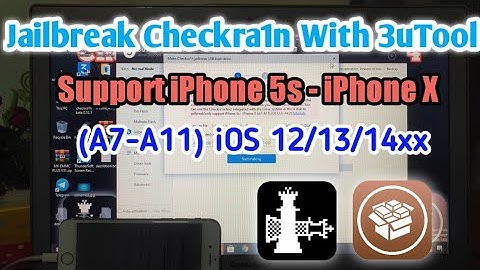 New Jailbreak Checkra1n With 3uTool On Windows Support iPhone 5s-iPhone X (A7-A11) iOS 12/13/14xx ✅💯