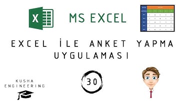 Excel Dersleri - 30 // Excel İle Anket Yapmak ! ( OptionBox Kullanarak )