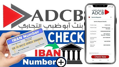 How to Check IBAN Number in ADCB Mobile App | Abu Dhabi Commercial Bank IBAN Number