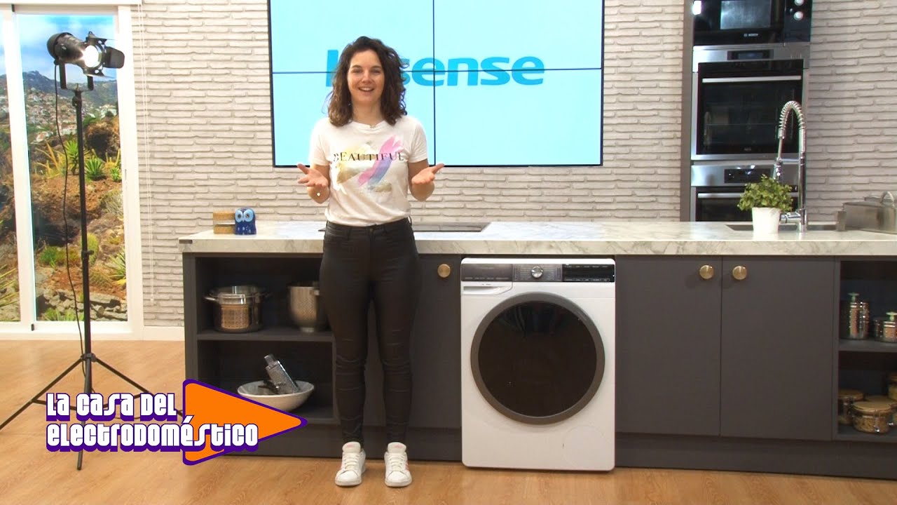 Hisense WFGS1016VM - Lavadora de carga frontal, color blanco, clase C, 10 kg y 1600 rpm.