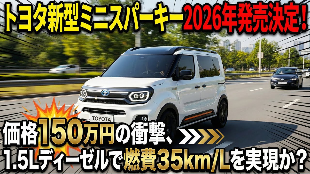 Toyota's new Mini Sparky to be released in 2026! The shocking