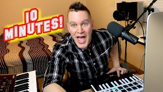 Making & Writing a Song in 10 Minutes! (challenge)