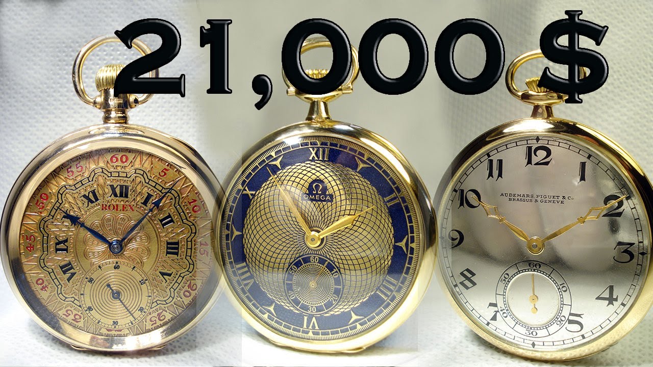 THREE GOLD POCKET WATCHES THAT COST 21000 YouTube