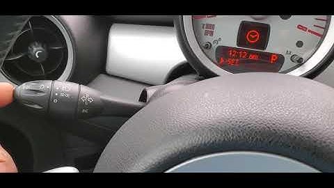 2008_2013 Mini Cooper Time And Date Adjustment Step By step