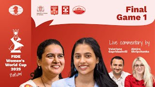 Chess Final Game 1 Fide Womens World Cup Divya Deshmukh Vs Humpy Koneru