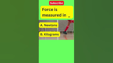 What are the units for force__#science #generalknowledge
