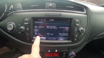 How to Enter Navigation in Kia Ceed II ( 2012 - 2018 ) - Enter and Manage Navigation