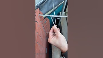 Fasten Brick line #mortar #asmr #bricklayer