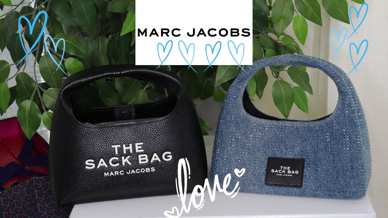 【Marc Jacobs】The Mini Sack クリスタルバッグ MARC JACOBS UNBOXING | THE CRYSTAL DENIM MINI SACK BAG - YouTube