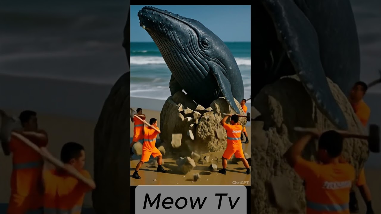 "When Fantasy Meets Reality – Whale in Stone 😱🐋" 