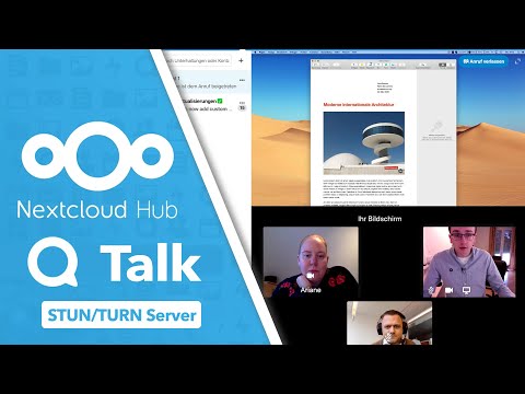 Videokonferenzen mit dem Nextcloud Talk Messenger  & STUN/TURN Server Installation