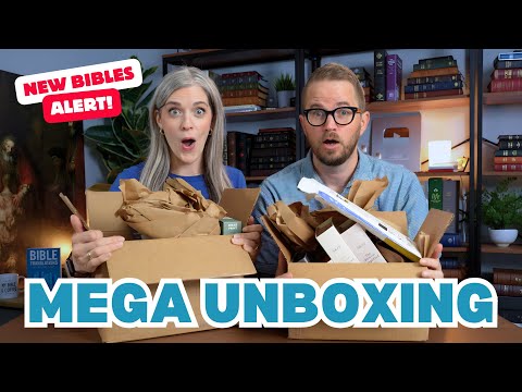Mega Bible Unboxing (NLT, KJV, NIV, and more!) - YouTube