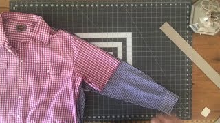 Turn your long sleeve shirt into a short sleeve shirt